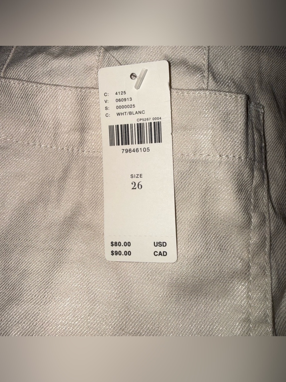 Maeve High-Waist Cream Utility Shorts - Picture 5 of 5